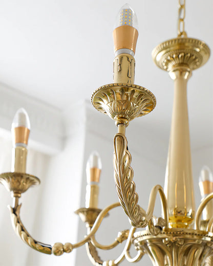 Candle Brass Chandelier