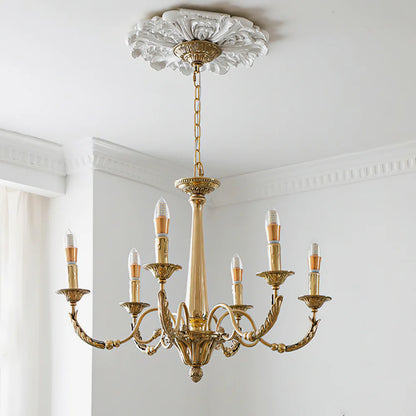 Candle Brass Chandelier