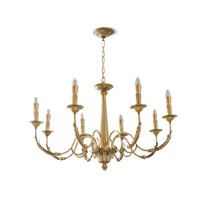 Candle Brass Chandelier
