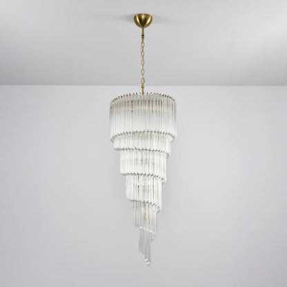 Cascada Spiral Clear Chandelier