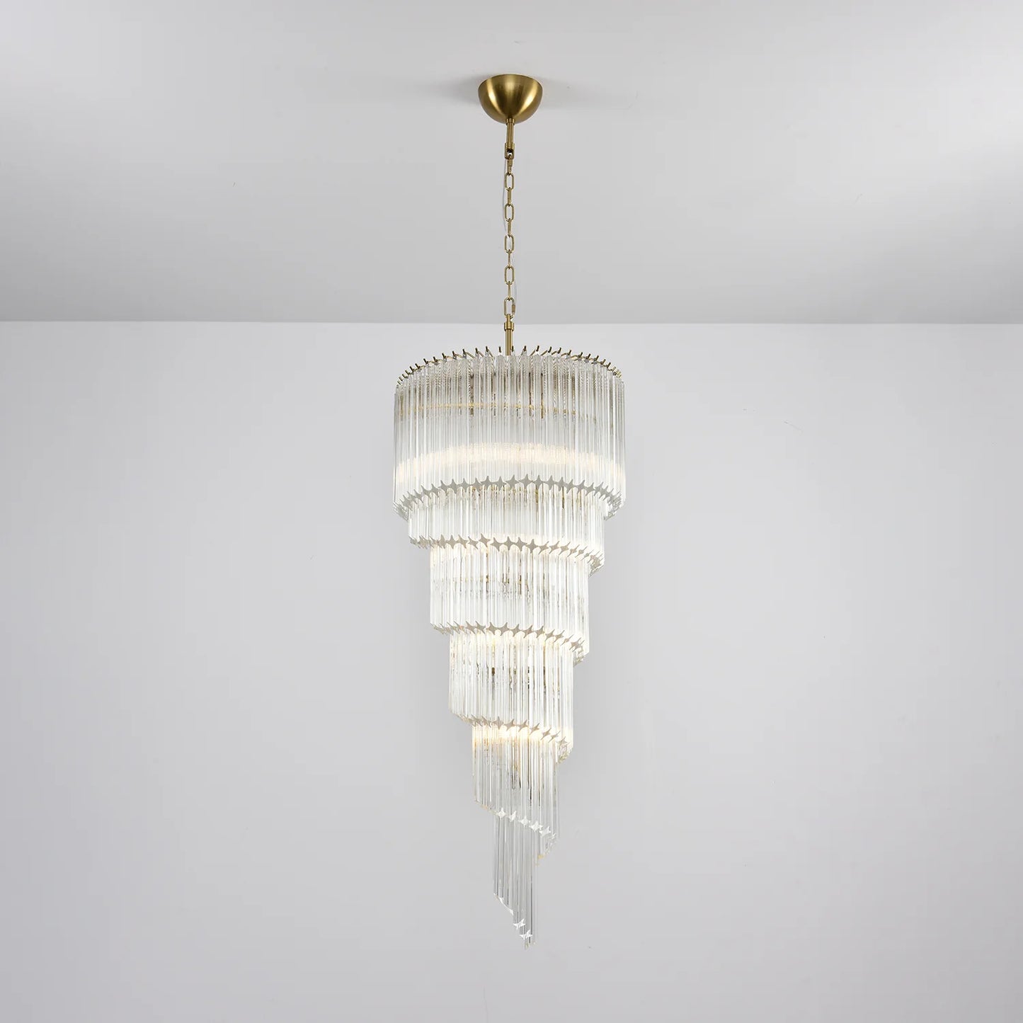 Cascada Spiral Clear Chandelier