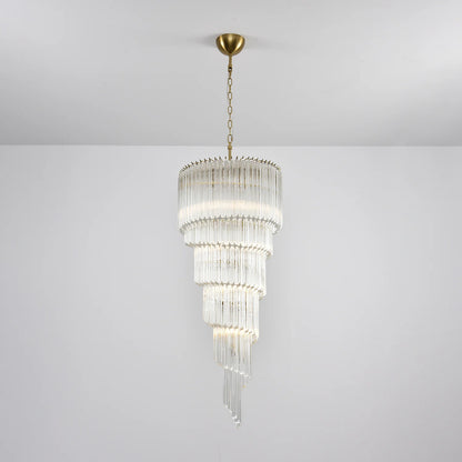 Cascada Spiral Clear Chandelier