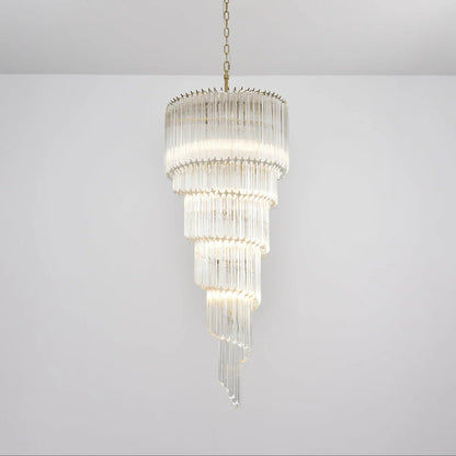 Cascada Spiral Clear Chandelier