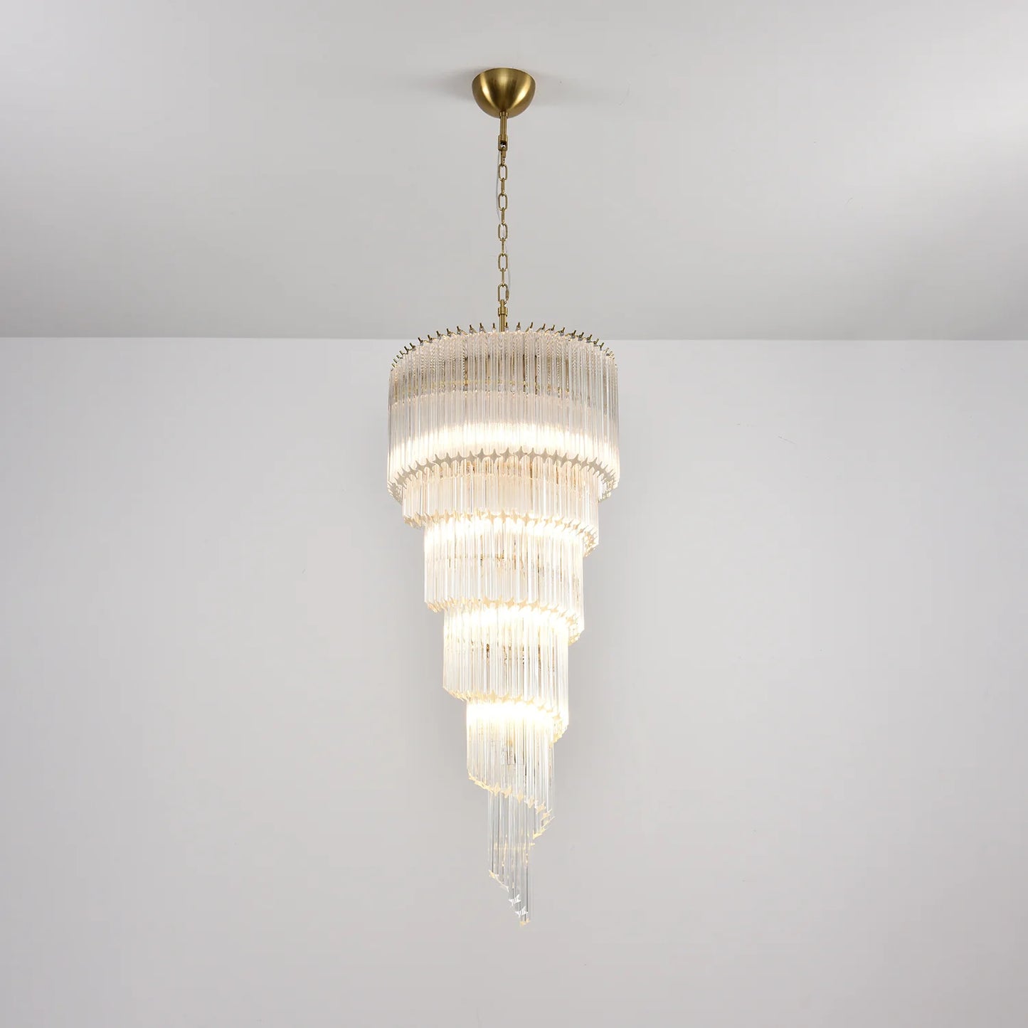 Cascada Spiral Clear Chandelier