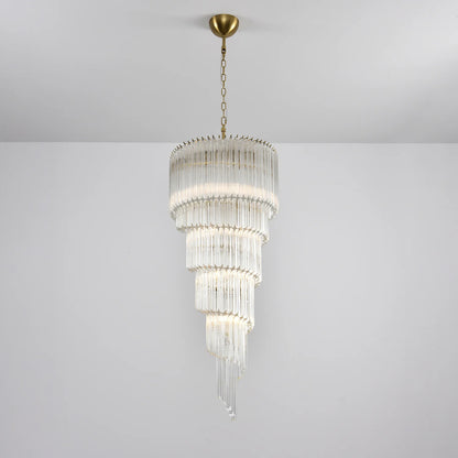 Cascada Spiral Clear Chandelier
