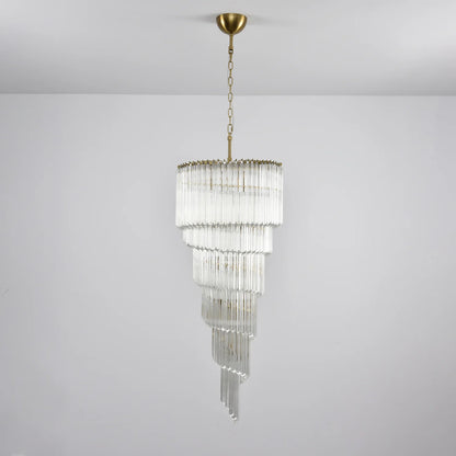 Cascada Spiral Clear Chandelier