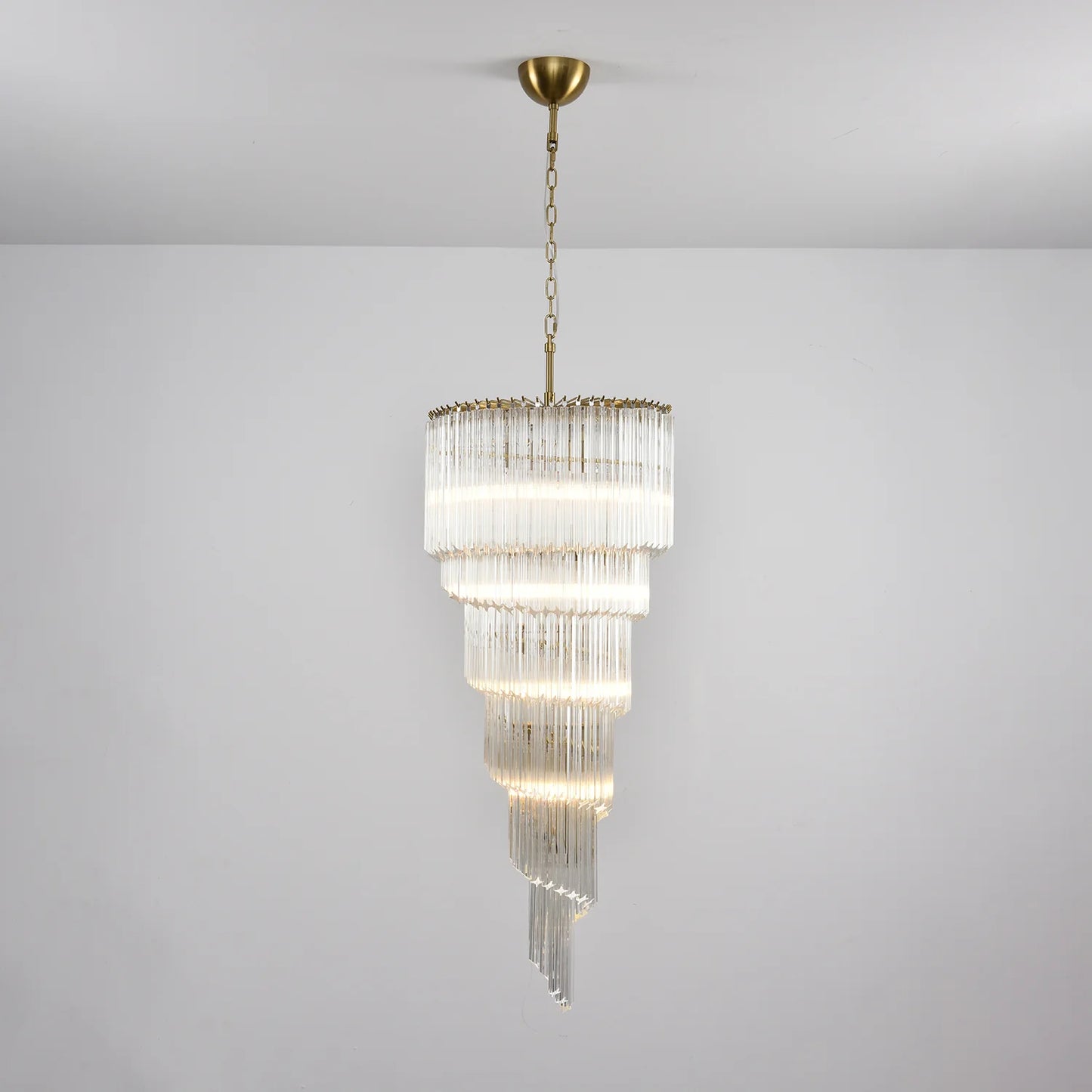 Cascada Spiral Clear Chandelier
