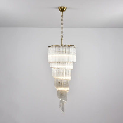 Cascada Spiral Clear Chandelier