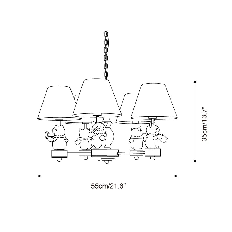 Cat Symphony Chandelier