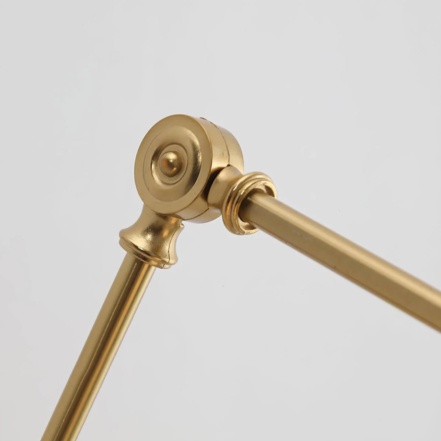 Ceramic Brass Retractable Arm Wall Light