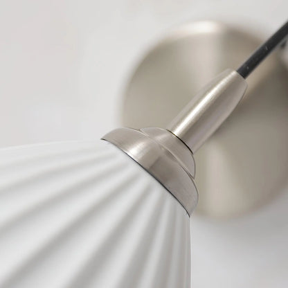 Ceramic Ribbed Wall Light