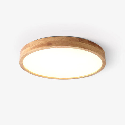 Circle Wooden Ceiling Light