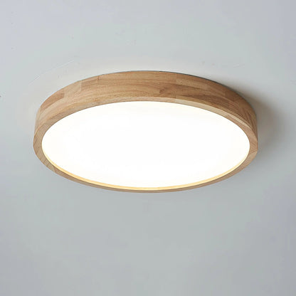Circle Wooden Ceiling Light