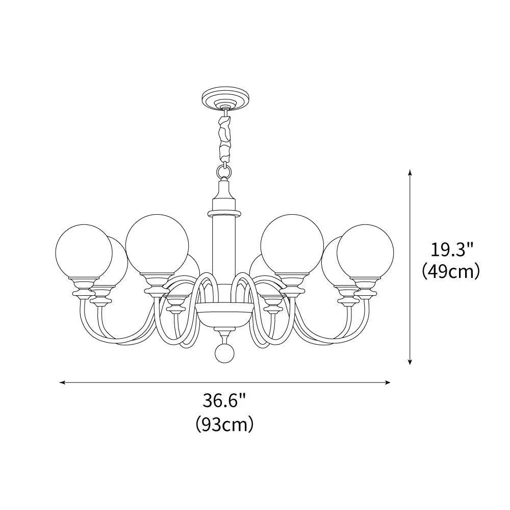 Colonial Grace Chandelier