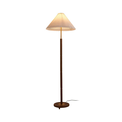 Cone Pleated Floor Lamp