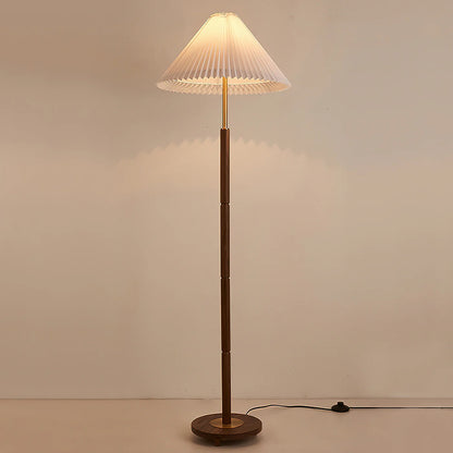 Cone Pleated Floor Lamp