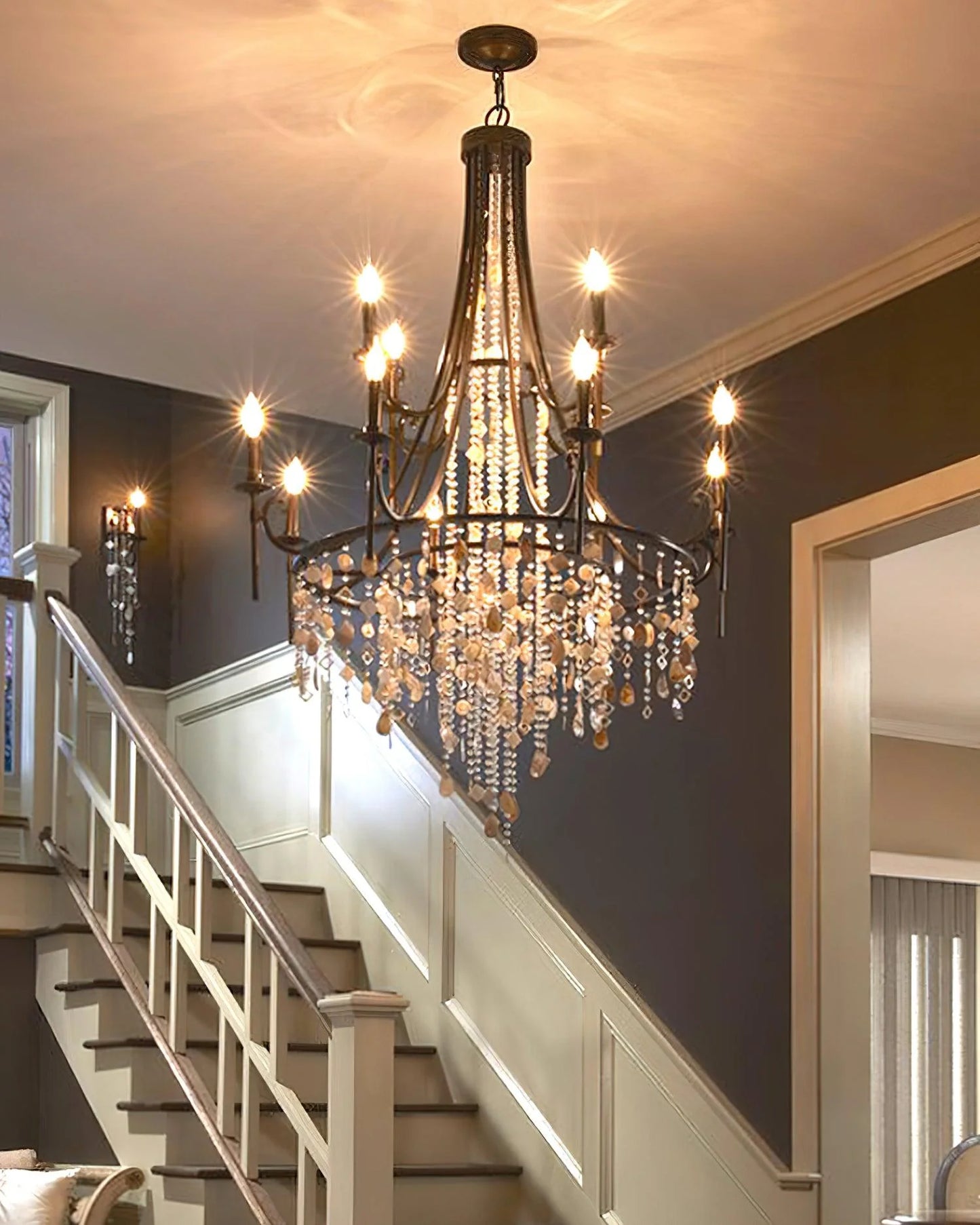 Crystal Cascade Chandelier