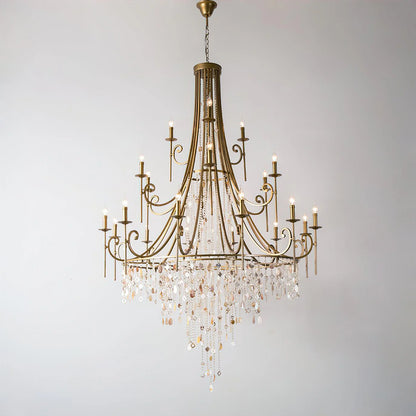 Crystal Cascade Chandelier