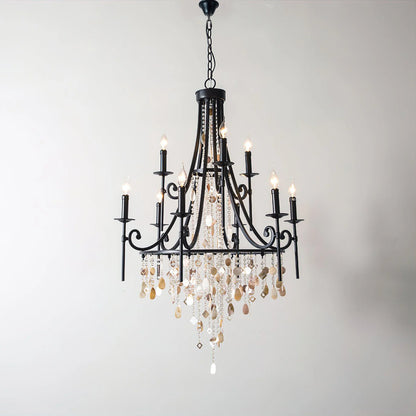 Crystal Cascade Chandelier