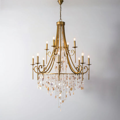 Crystal Cascade Chandelier