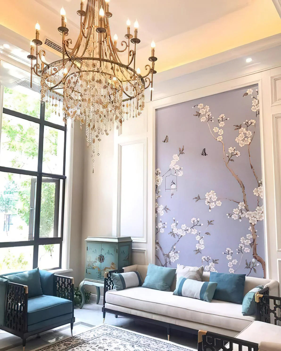 Crystal Cascade Chandelier