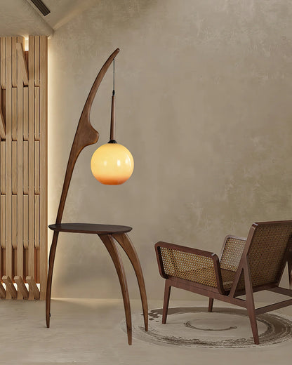 Curved Mantis Arm Floor Lamp