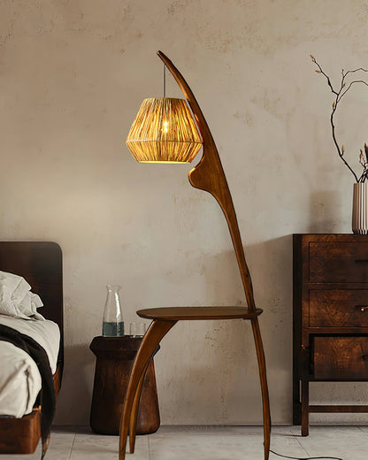 Curved Mantis Arm Floor Lamp