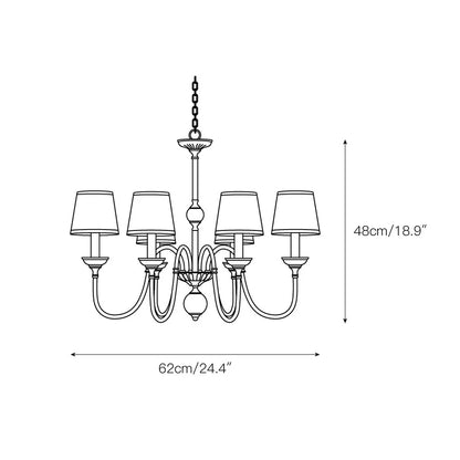 Diana Brass Chandelier