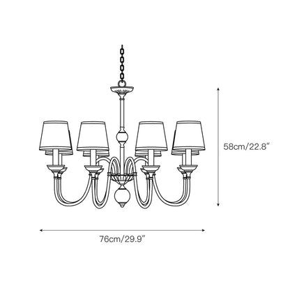 Diana Brass Chandelier