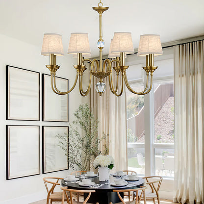 Diana Brass Chandelier