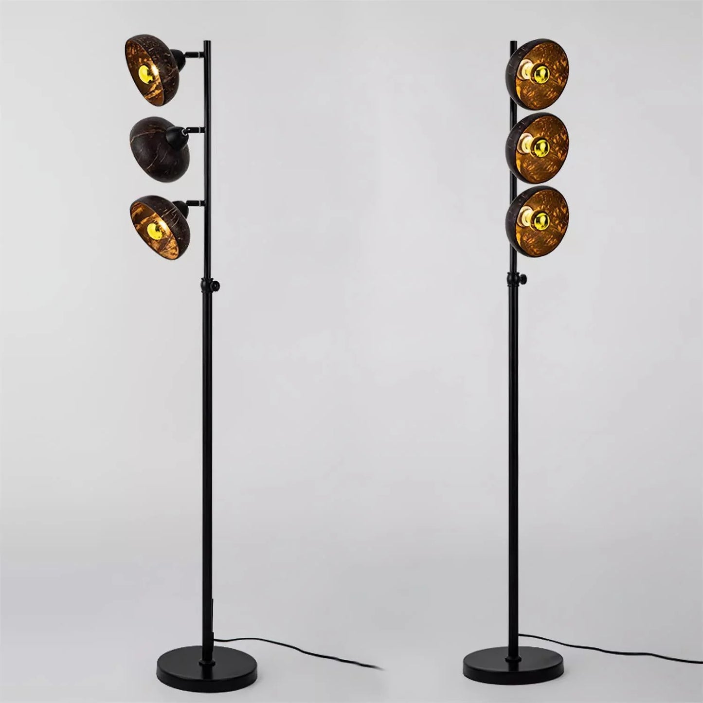 Eclipse Walnut Floor Lamp