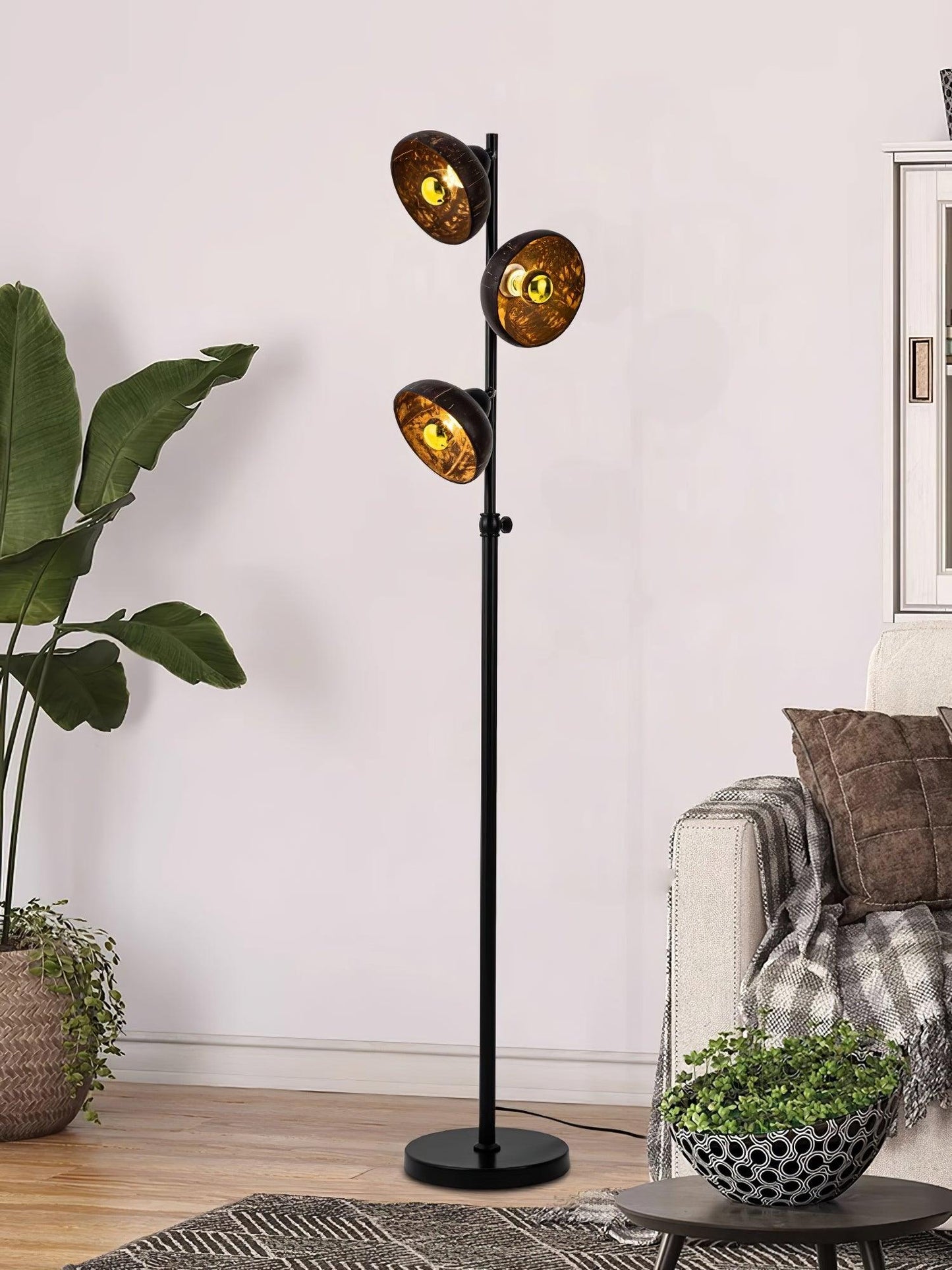Eclipse Walnut Floor Lamp