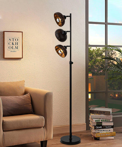 Eclipse Walnut Floor Lamp