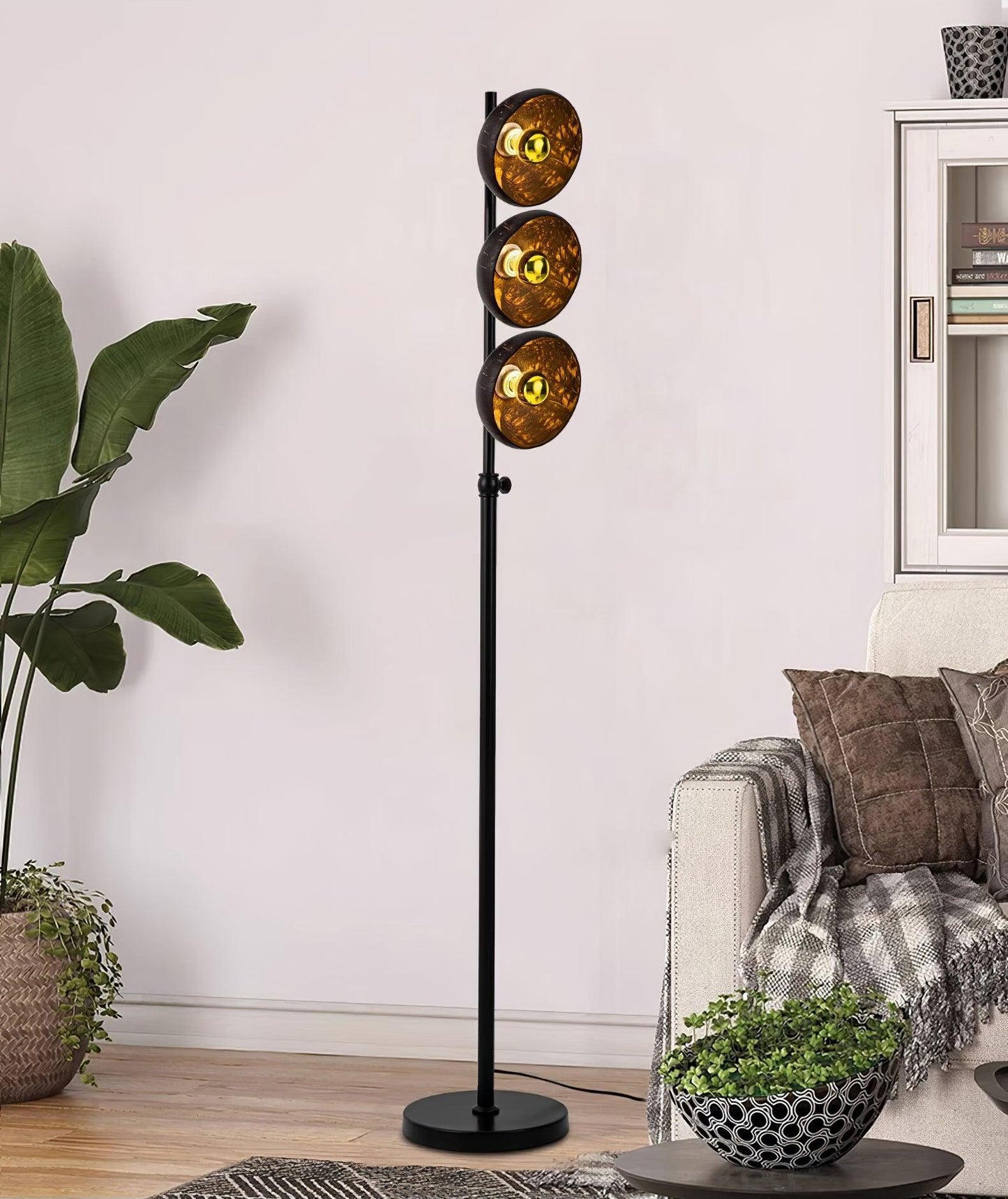Eclipse Walnut Floor Lamp