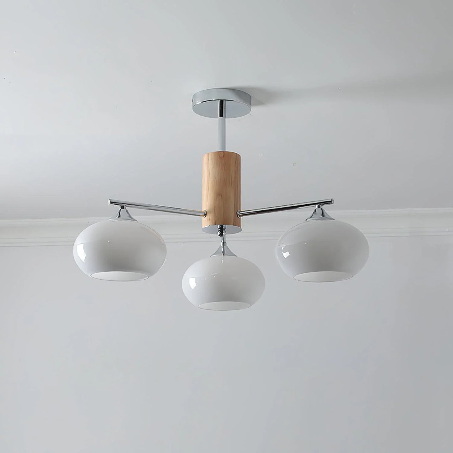 Elliptical Persimmon Chandelier