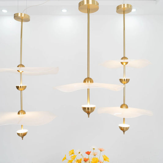 Envolee Double Biscuit Pendant Light