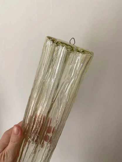 Fantastic Amber Murano Tube Chandelier