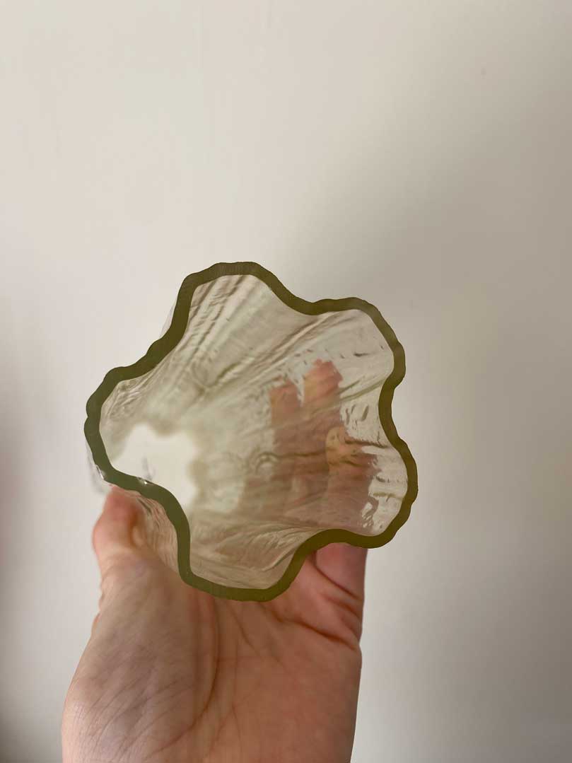 Fantastic Amber Murano Tube Chandelier