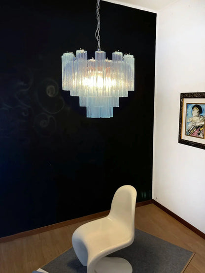 Fantastic Murano Blue Tubes Chandelier