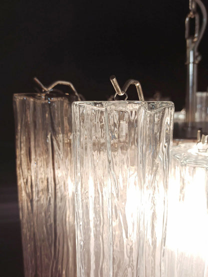 Fantastic Murano Smoked Glass Tubes Chandelier