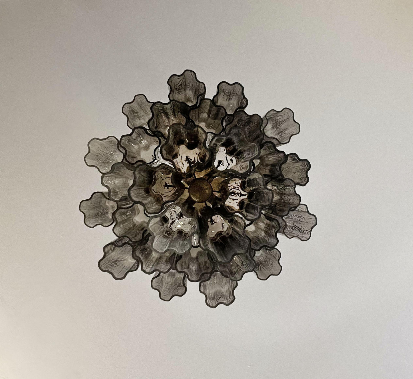 Fantastic Smoked Murano Tube Chandelier