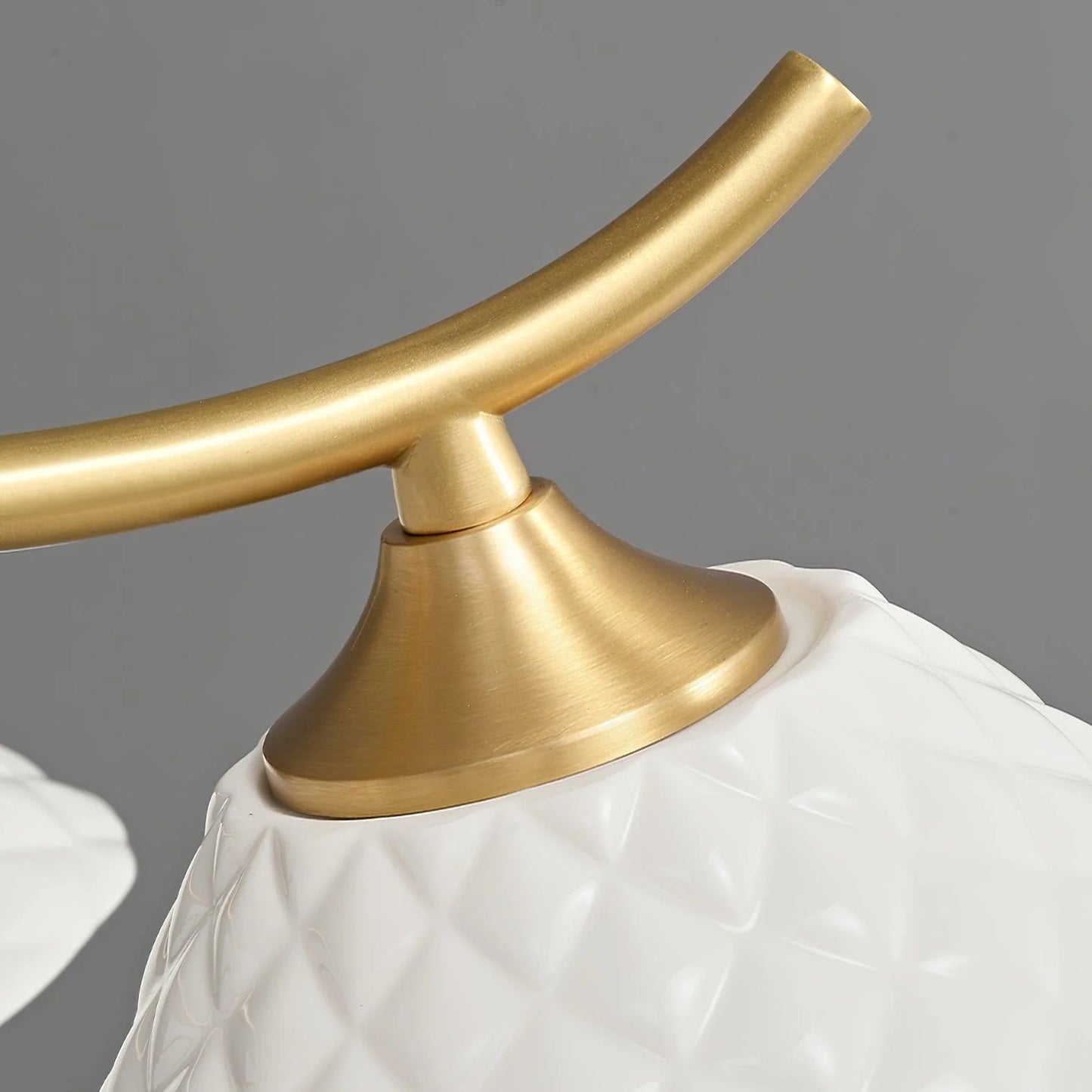 Flared Gold Ceramic Chandelier