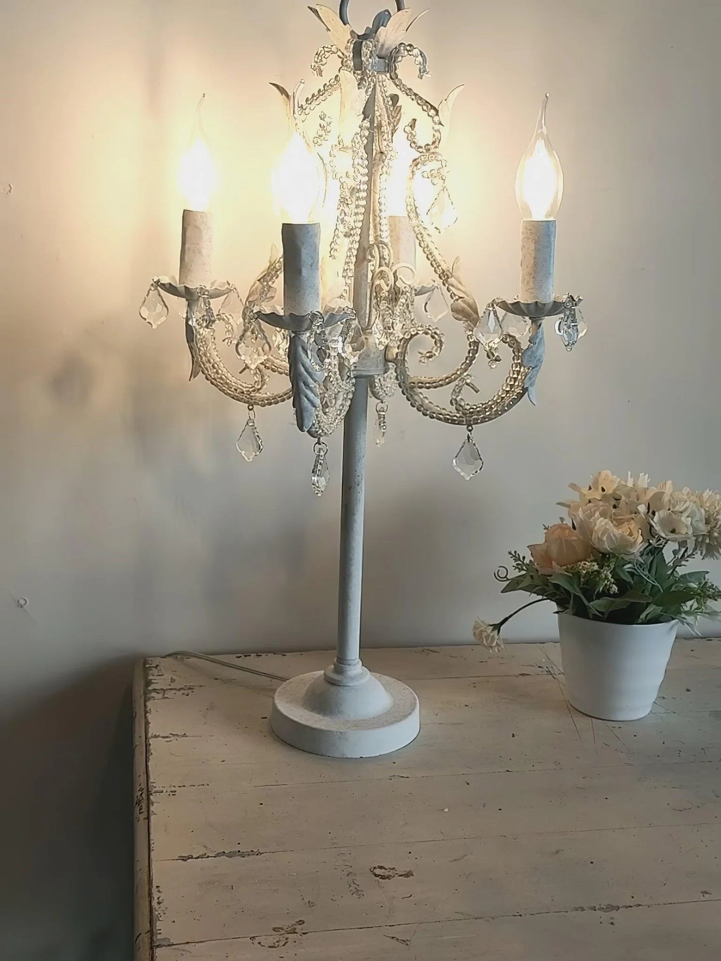 Candle Holder Table Lamp