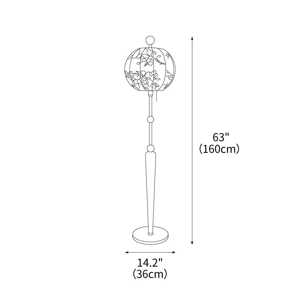 Flower Ball Floor Lamp