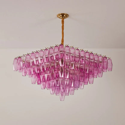 Fuchsia Prism Empire Chandelier