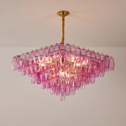 Fuchsia Prism Empire Chandelier