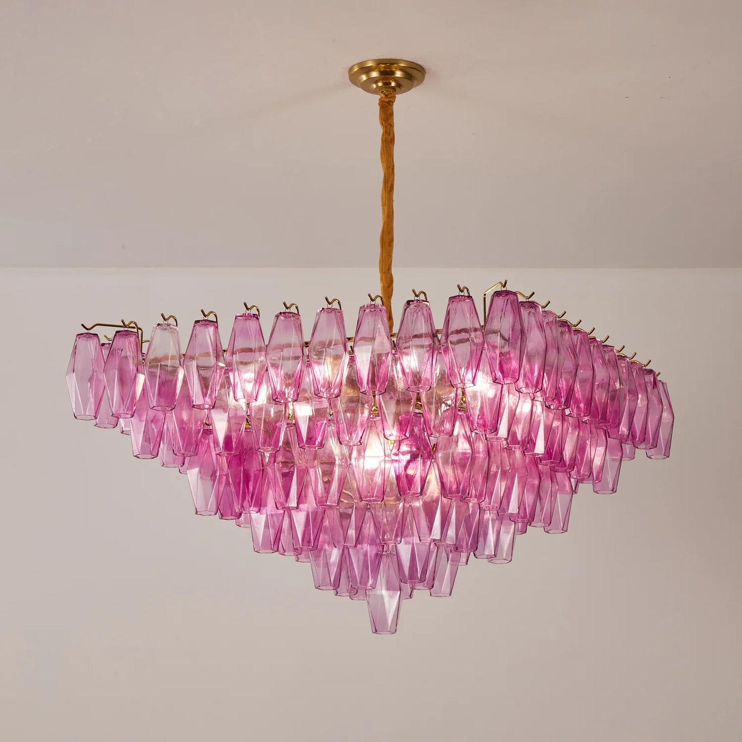 Fuchsia Prism Empire Chandelier
