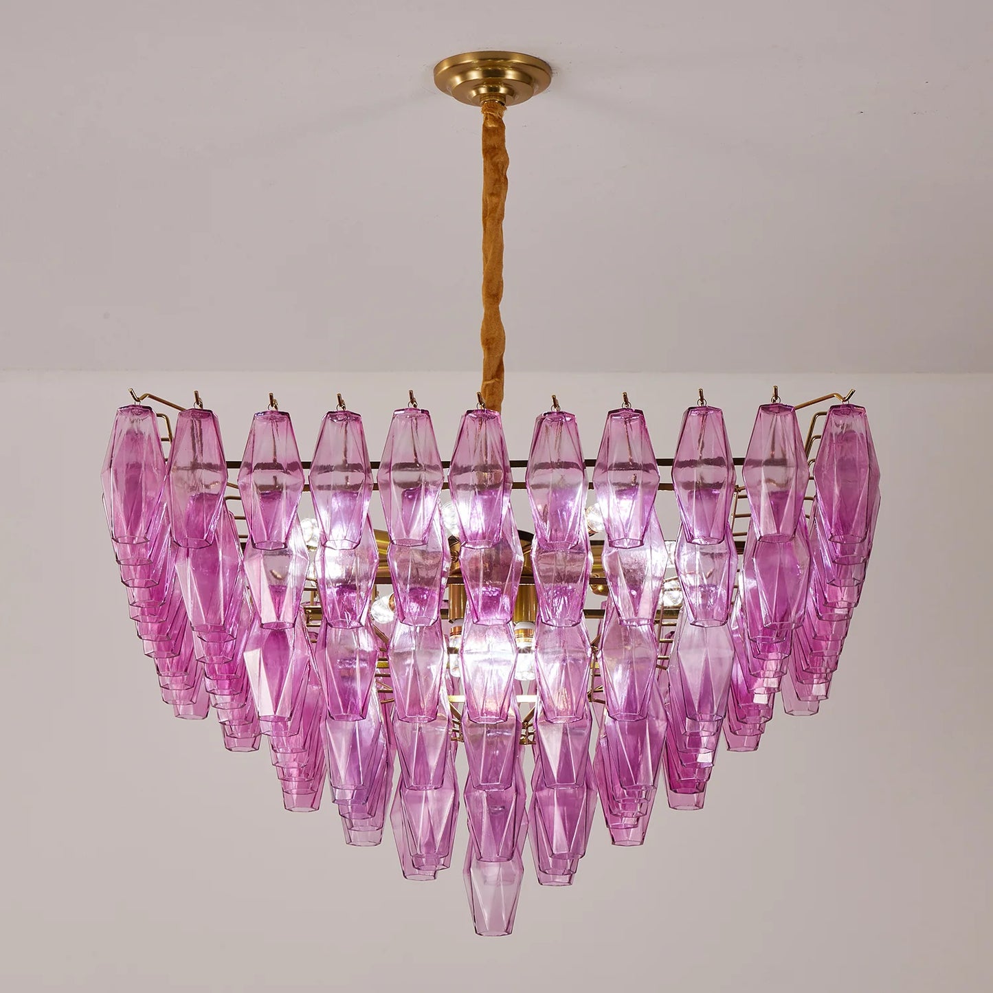 Fuchsia Prism Empire Chandelier