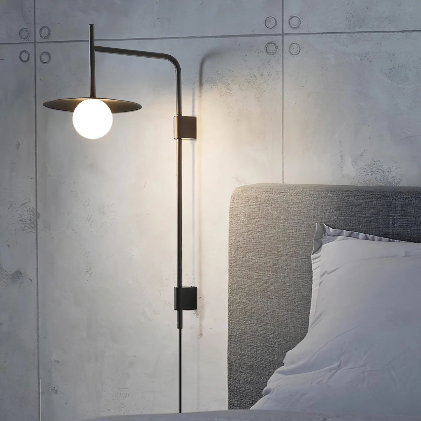 Gea Swing Arm Plug-in Wall Lamp