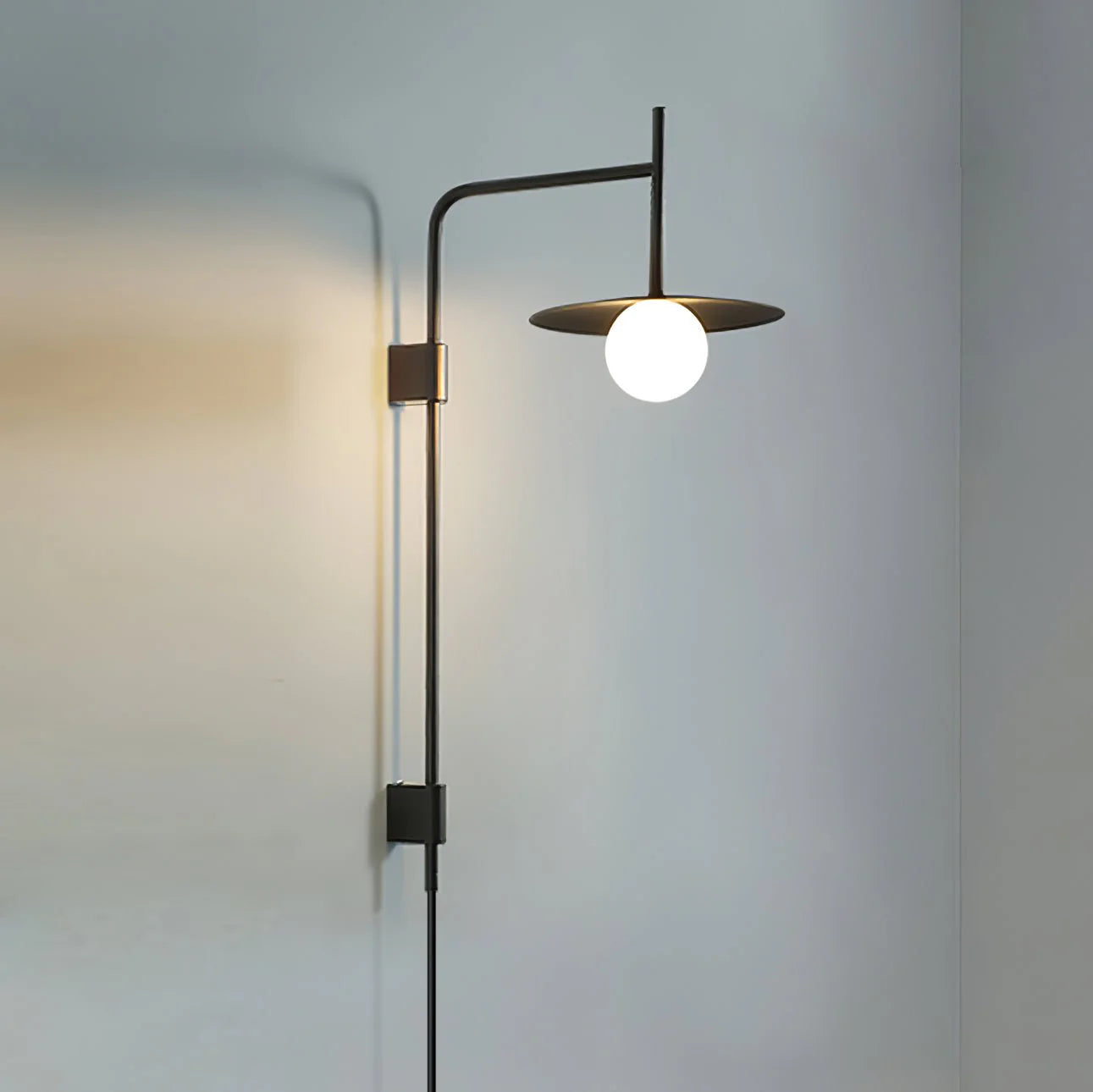 Gea Swing Arm Plug-in Wall Lamp